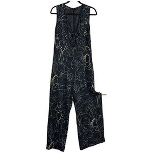 Lafayette 148 Adelphi Wide Leg Jumpsuit Womens XS Sleeveless Art To‎ Wear